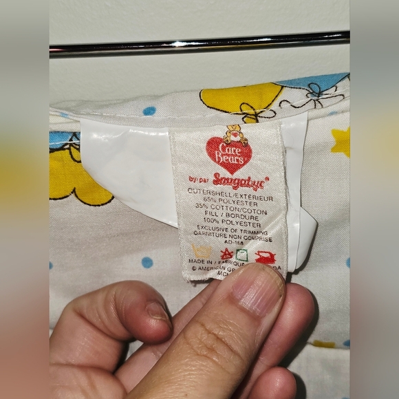 Vintage 1983 Care Bears Baby Sleeping Bag American Greetings Sleep Sack 31 × 20 - Picture 3 of 5